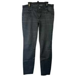 Ann Taylor Loft Modern Skinny Black Jeans Zip Pockets Women's Size 28/6‎
